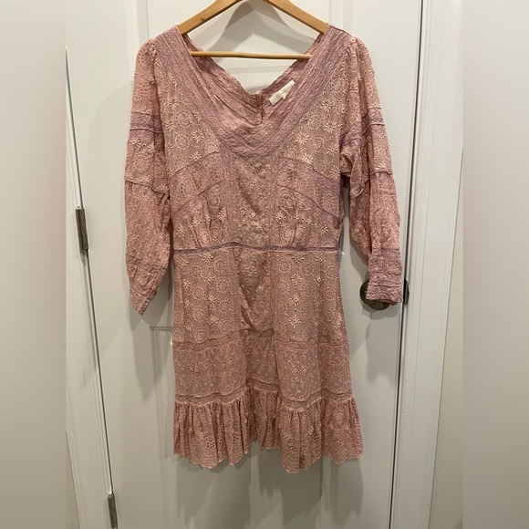 Like new Loveshackfancy pink cheri dress in Sz 10 - Picture 9 of 9